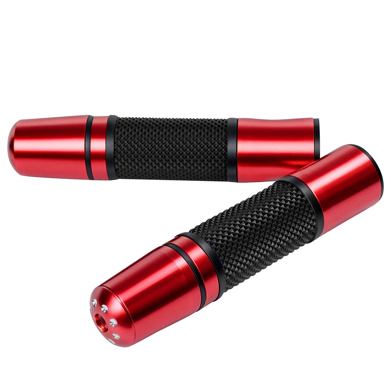 ATEC 摩托车改装 CNC 铝合金手把套 22mm 通用防滑橡胶握把 踏板车跨骑车复古车防滑减震车把胶