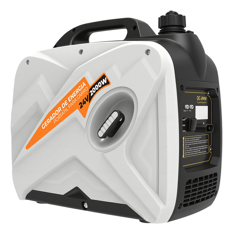 TORQUEHAMMER VPL-3276 2kW 24V 直流便携式发电机 7L大油箱 静音运行 遥控/面板/手动/自动四重启动 安全保护齐全 卡车/工程机械/房车/户外作业/应急充电全能伴侣 轻便易携