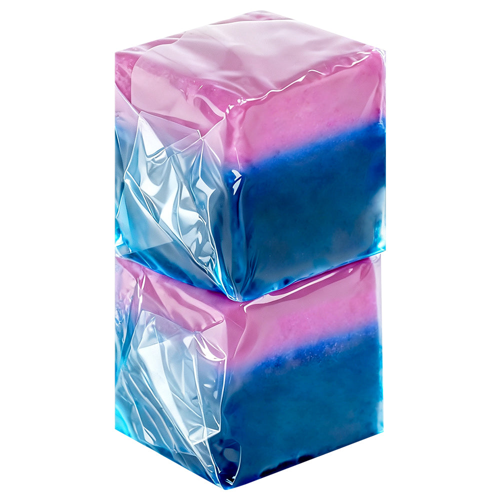 AILEDA 双色薰衣草香洁厕块 马桶水箱蓝泡泡洁厕宝 除垢抑菌留香厕所清洁剂 一卡 2 颗装