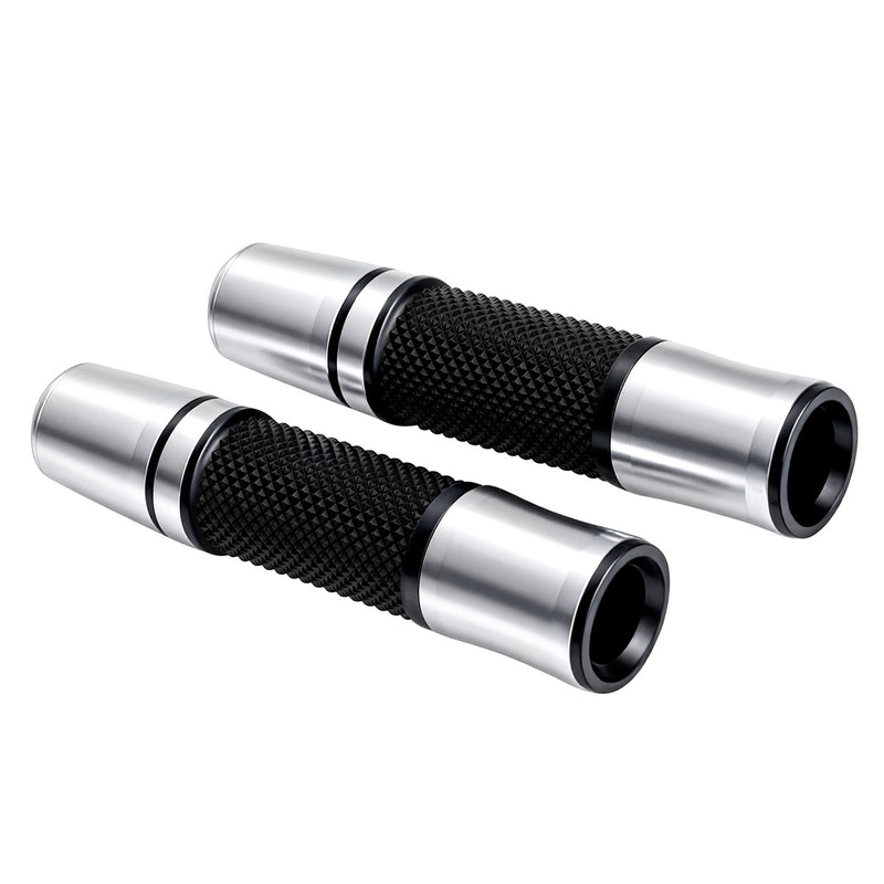 ATEC 摩托车改装 CNC 铝合金手把套 22mm 通用防滑橡胶握把 踏板车跨骑车复古车防滑减震车把胶