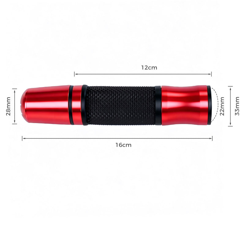 ATEC 摩托车改装 CNC 铝合金手把套 22mm 通用防滑橡胶握把 踏板车跨骑车复古车防滑减震车把胶
