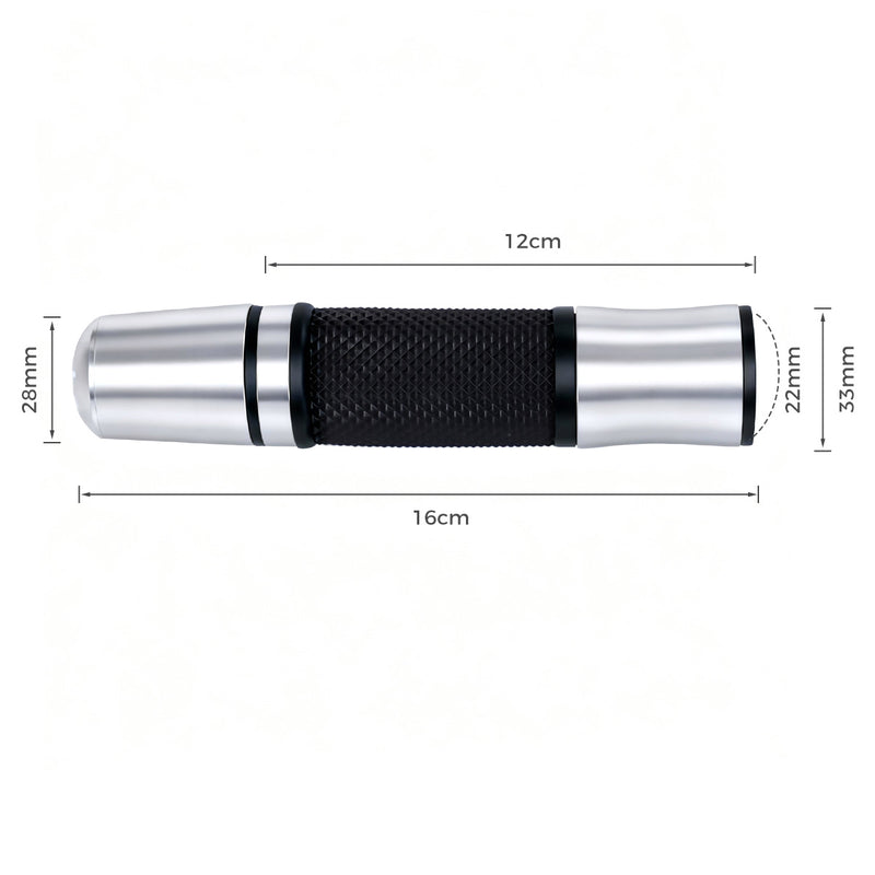 ATEC 摩托车改装 CNC 铝合金手把套 22mm 通用防滑橡胶握把 踏板车跨骑车复古车防滑减震车把胶