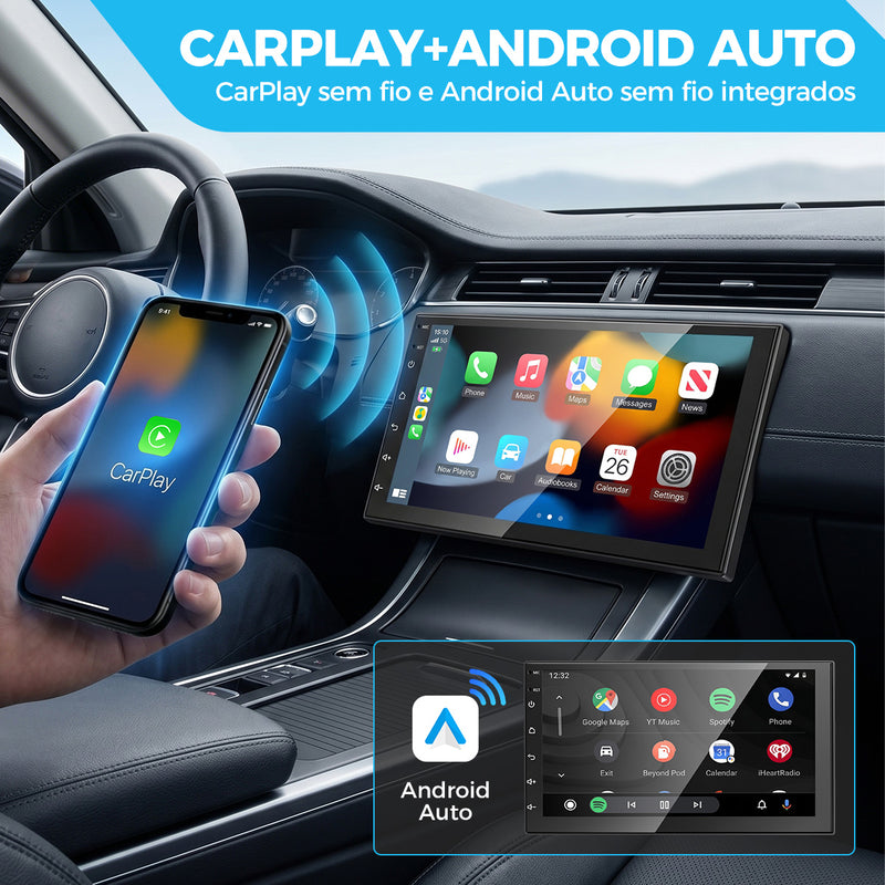 7 英寸 IPS 2.5D 车载多媒体导航一体机 VPL-1107/264 | 4 核 2G+64G，Android 14，无线 CarPlay/Android Auto，GPS 导航，5G WiFi 蓝牙 5.0，DSP 数字音效，ANATEL 认证