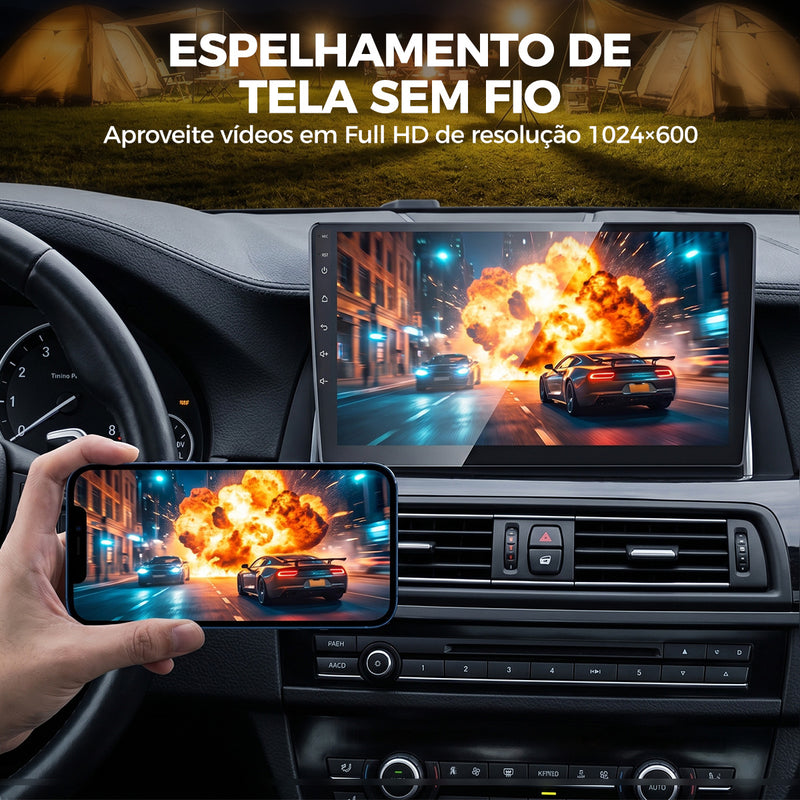 9 英寸 IPS 2.5D 车载多媒体导航一体机 VPL-1109/232 | 4 核 2G+32G，Android 14，无线 CarPlay/Android Auto，GPS 导航，5G WiFi 蓝牙 5.0，AHD 倒车影像，DVR 行车记录，ANATEL 认证