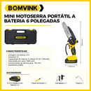BOMVINK 6寸锂电单手小电锯 家用充电式电链锯 园林果树修枝伐木便携锯