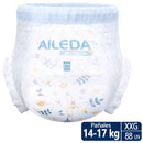 AILEDA 婴幼儿超薄透气拉拉裤 XXG 码 14-17kg 学步宝宝一体式干爽尿不湿 整箱 88 片