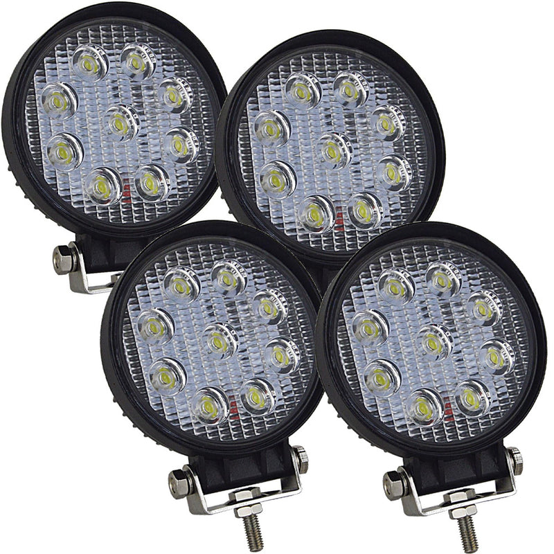 TORQUEHAMMER VPL-7312 2 件装 27W LED 辅助灯 3030LM 6000K 白光 IP67 防水防尘 9-50V 宽电压 180° 可调角度 越野/工程/船舶/应急救援/农场作业多场景适用