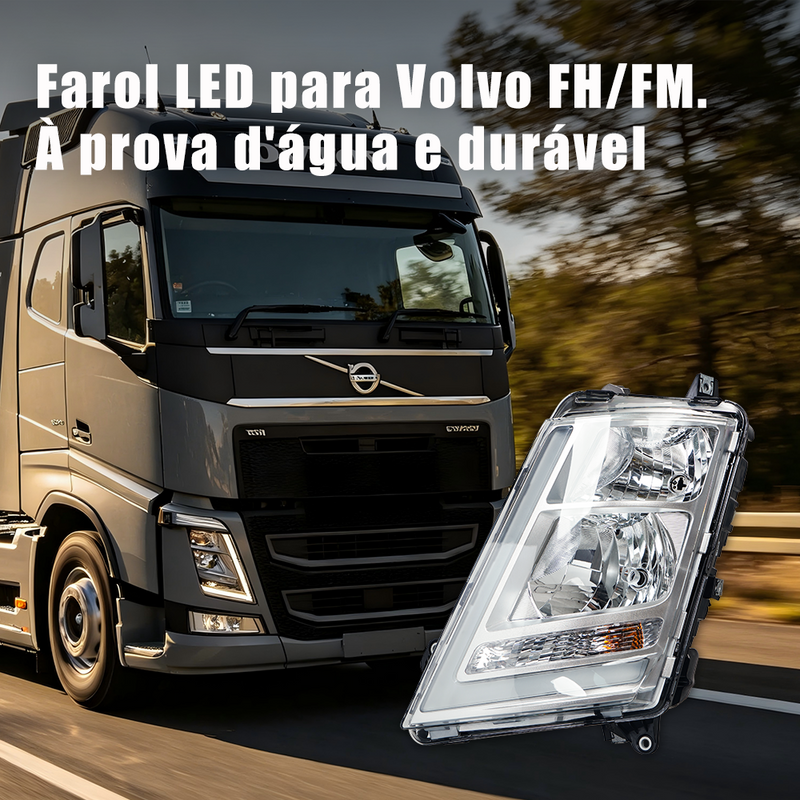 TORQUEHAMMER VPL-7608 沃尔沃 FH/FM 卡车专用 LED 前大灯总成 左右分体设计 24V 远近光一体 转向灯集成 IP67 防水防尘 原厂替换升级 即插即用