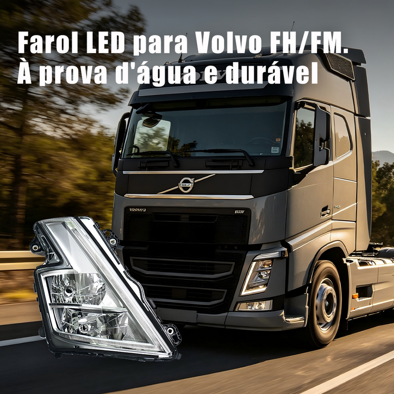 TORQUEHAMMER VPL-7607 沃尔沃 FH/FM 卡车专用 LED 前大灯总成 左右分体设计 24V 远近光一体 日行灯/转向灯集成 IP67防水防尘 原厂替换升级 即插即用