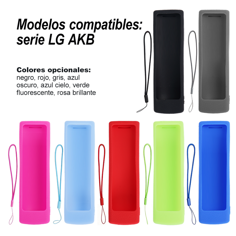 IT-BLUE 适配 LG AKB 系列电视遥控器硅胶保护套 全包防摔遥控器套 带挂绳多色可选遥控器防尘套