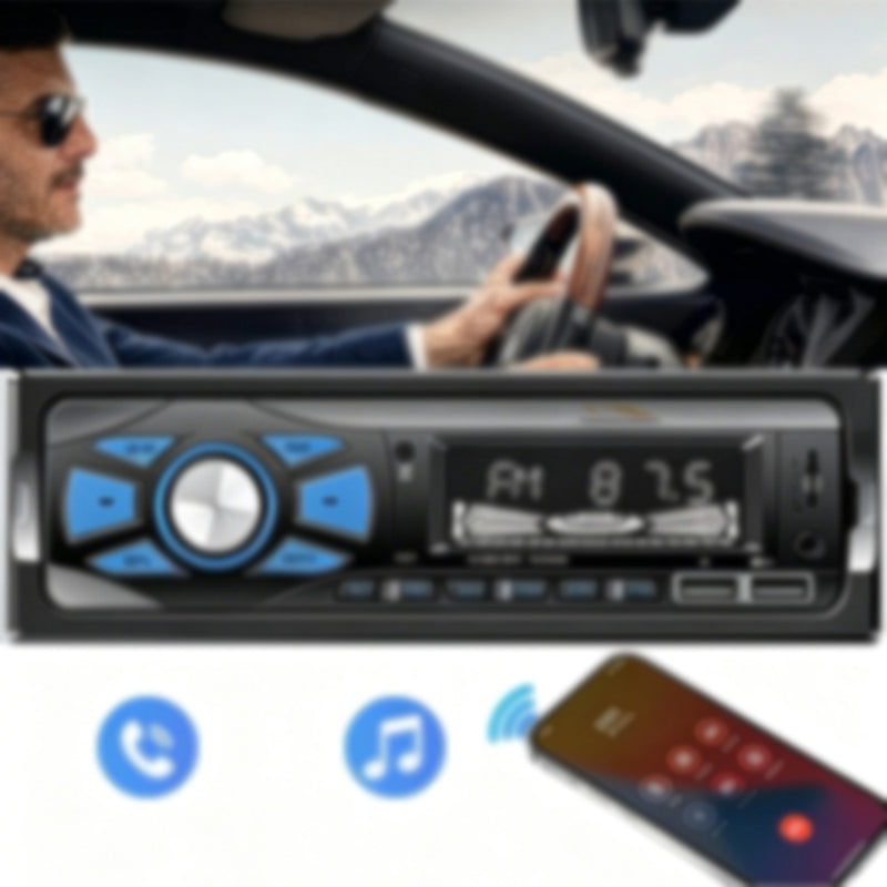 VPL-1513 车载立体声音响播放器 | 65W×4 高功率输出，蓝牙 5.0 免提通话，FM 收音，USB/AUX/TF 多音源输入，LED 显示屏，氛围灯与 APP 智能遥控，ANATEL 认证
