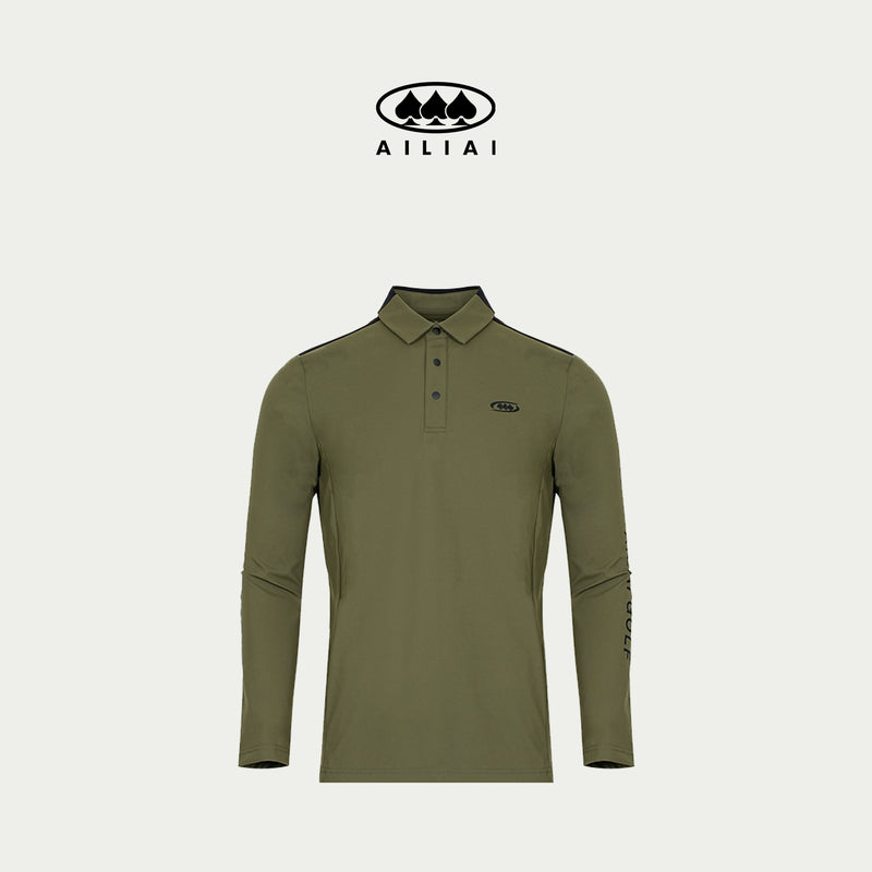 AILIAI GOLF Men's Long-Sleeve Polo Shirt