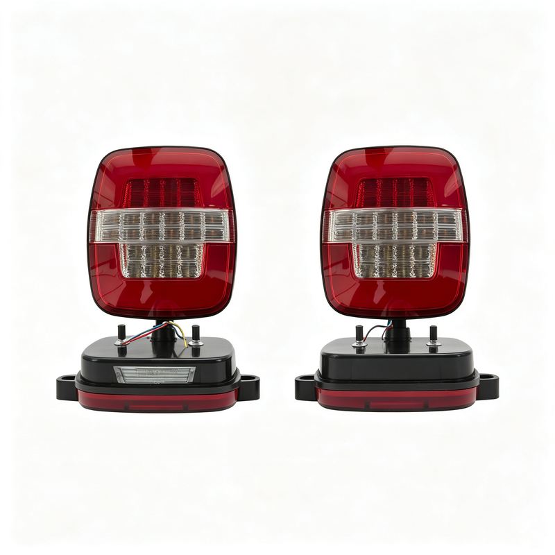 12V/24V通用LED卡车尾灯 IP65防水四功能一体Marmitão货车挂车刹车转向倒车示宽尾灯总成