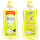AILEDA 浓缩食品级洗洁精 1L 装 生姜 / 青柠 / 柑橘多香型果蔬餐具清洗剂 可洗碗机用厨房洗涤剂