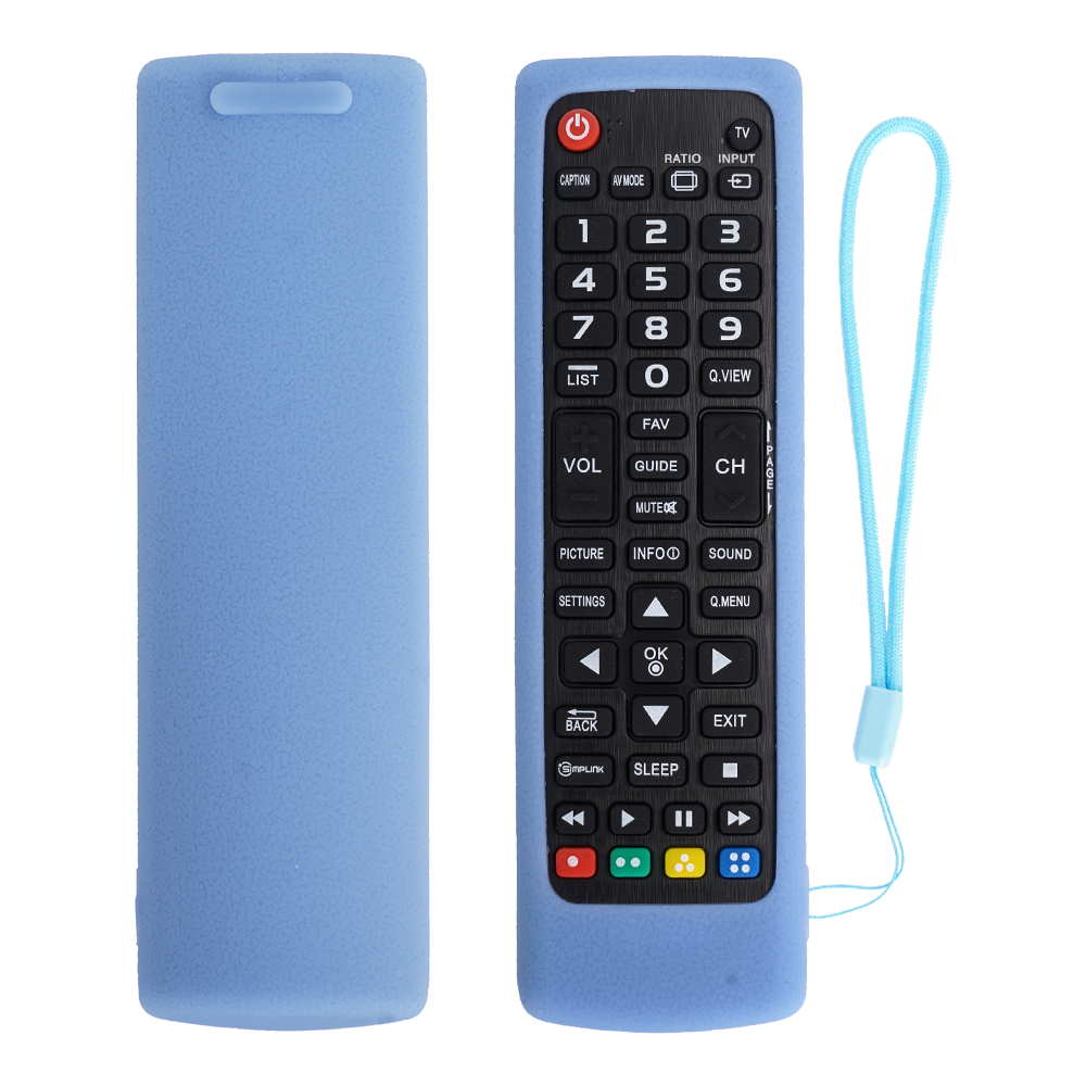 IT-BLUE 适配 LG AKB 系列电视遥控器硅胶保护套 全包防摔遥控器套 带挂绳多色可选遥控器防尘套