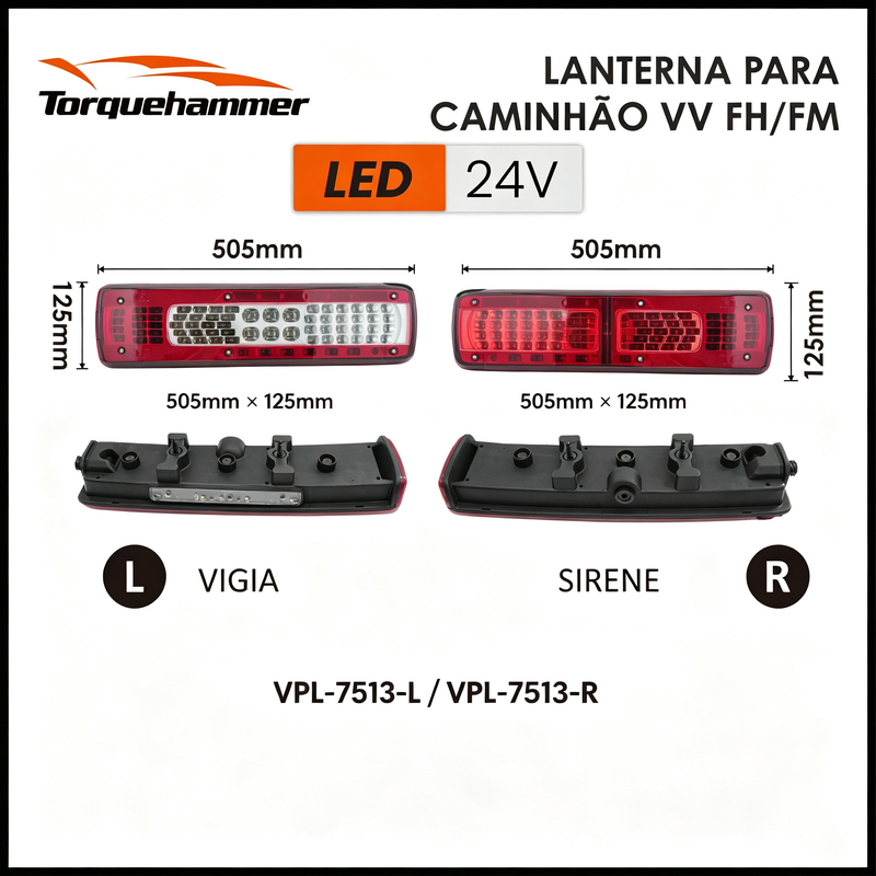 沃尔沃 FH/FM 卡车 LED 后尾灯 24V 原车无损替换 刹车示宽倒车三合一重卡尾灯