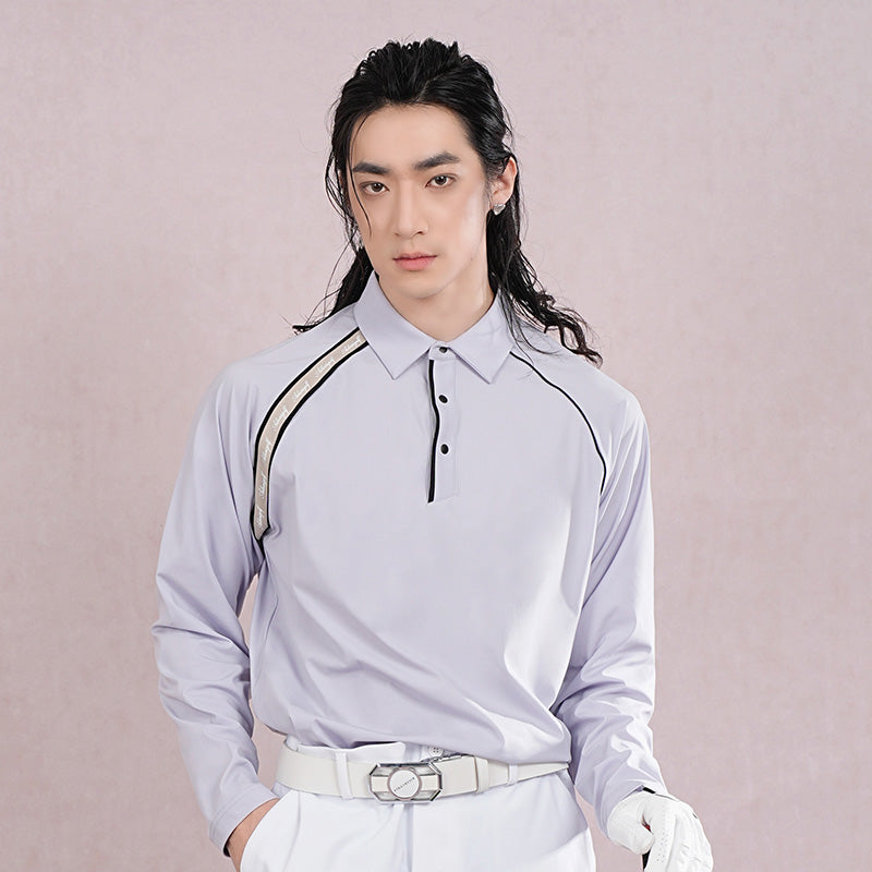AILIAI GOLF Men's Long Sleeved Polo Shirt