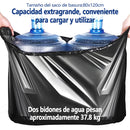 AILEDA 特大号平口加厚黑色垃圾袋 80×120cm 商用物业环卫 100L 大容量 PE 平口袋 单卷 10只