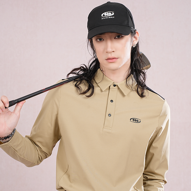 AILIAI GOLF Men's Long-Sleeve Polo Shirt