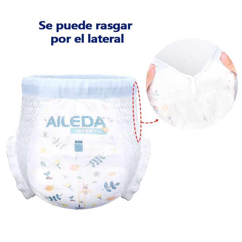AILEDA 婴幼儿超薄透气拉拉裤 XXG 码 14-17kg 学步宝宝一体式干爽尿不湿 整箱 88 片