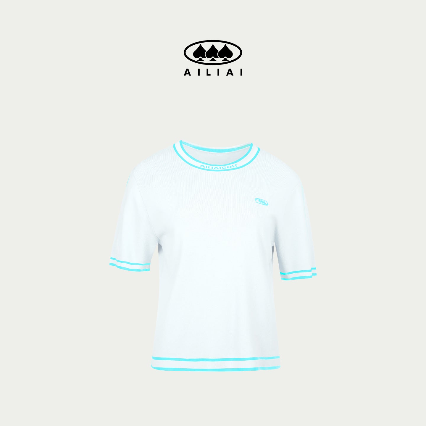 AILIAI GOLF Women's Knitted Short-Sleeve Top