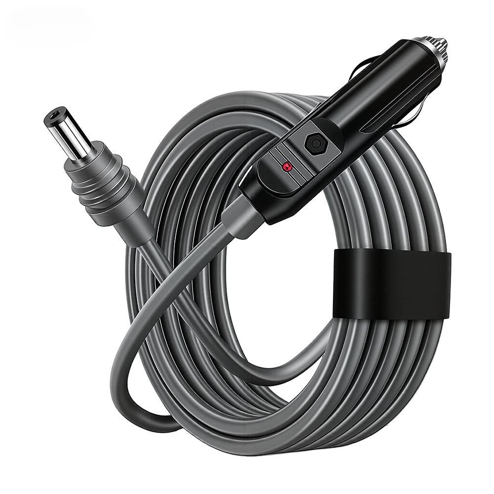 KNUP KP-YP5038 车载点烟器 DC 电源线 5 米加长 Starlink Mini 专用车载直流供电线