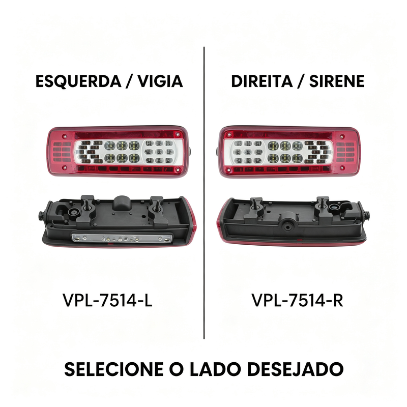 Torquehammer VPL-7514 24V LED 卡车侧组合灯（左/右）- 适配沃尔沃 FH/FM
