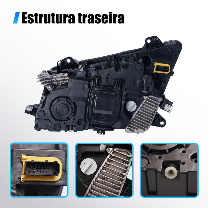 TORQUEHAMMER VPL-7608 沃尔沃 FH/FM 卡车专用 LED 前大灯总成 左右分体设计 24V 远近光一体 转向灯集成 IP67 防水防尘 原厂替换升级 即插即用