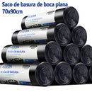 AILEDA 平口大号黑色加厚垃圾袋 70×90cm 商用家用 60L 大容量平底 PE 塑料袋 单卷 10只