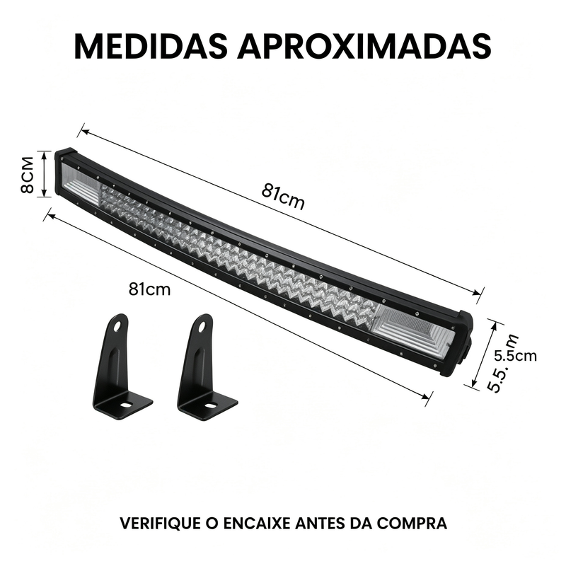 459W 弧形 LED 长条射灯 越野车弧形工作灯 15300 流明 9-50V 通用 IP67 防水 7000K 白光皮卡前杠车顶辅助灯 VPL-7402 分段式产品详情文案