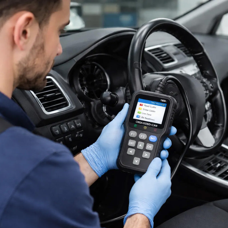 TORQUEHAMMER VPL-8201 OBD2 汽车故障诊断仪 2.4英寸 IPS 彩屏 读码清码 实时数据流 I/M 就绪检测 电池电压检测 支持 OBDII/EOBD/CAN 协议 1996 年后汽油车/柴油车通用 自助修车必备