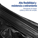AILEDA 大号抽绳收口黑色垃圾袋 70×90cm 商用家用加厚防漏手提式 PE 塑料袋 单卷 10 只