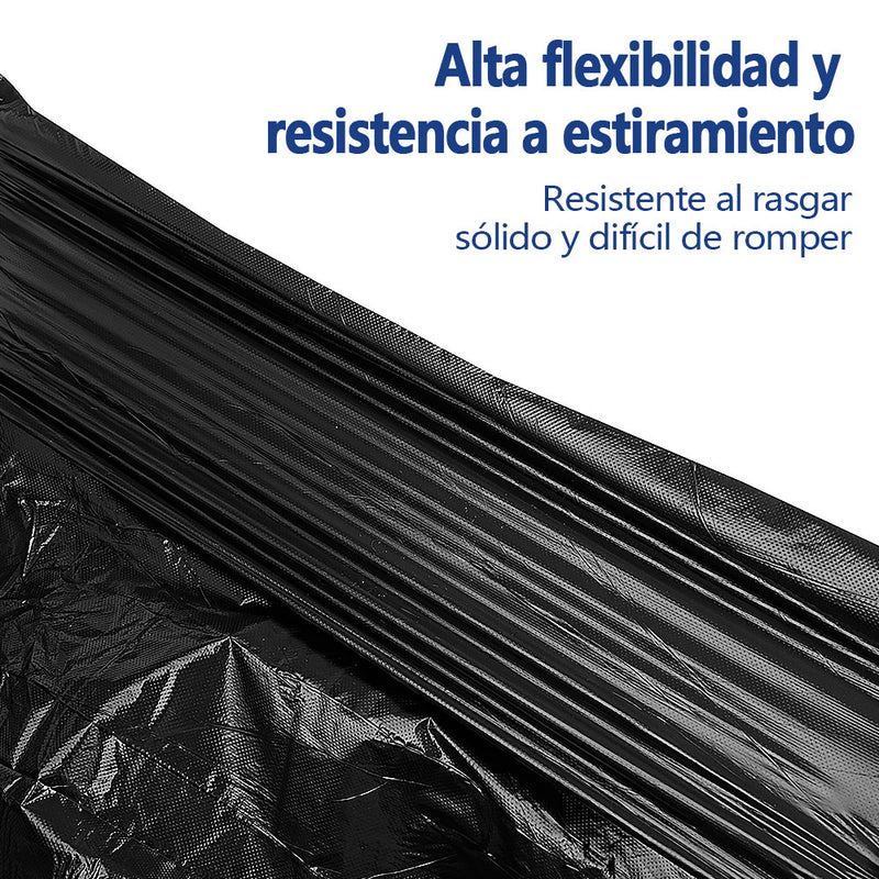 AILEDA 大号抽绳收口黑色垃圾袋 70×90cm 商用家用加厚防漏手提式 PE 塑料袋 单卷 10 只