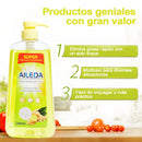 AILEDA 浓缩食品级洗洁精 1L 装 生姜 / 青柠 / 柑橘多香型果蔬餐具清洗剂 可洗碗机用厨房洗涤剂
