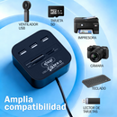KNUP HB-T58 七合一 USB2.0 拓展 HUB 3 口 USB 分线器 + 四卡槽多功能读卡器一体扩展坞