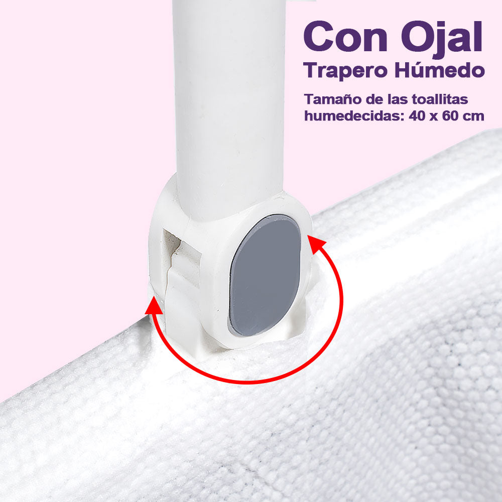 AILEDA 薰衣草香型一次性带孔湿拖布 40×60cm 平板拖把专用除尘拖地湿巾 袋装 12 片