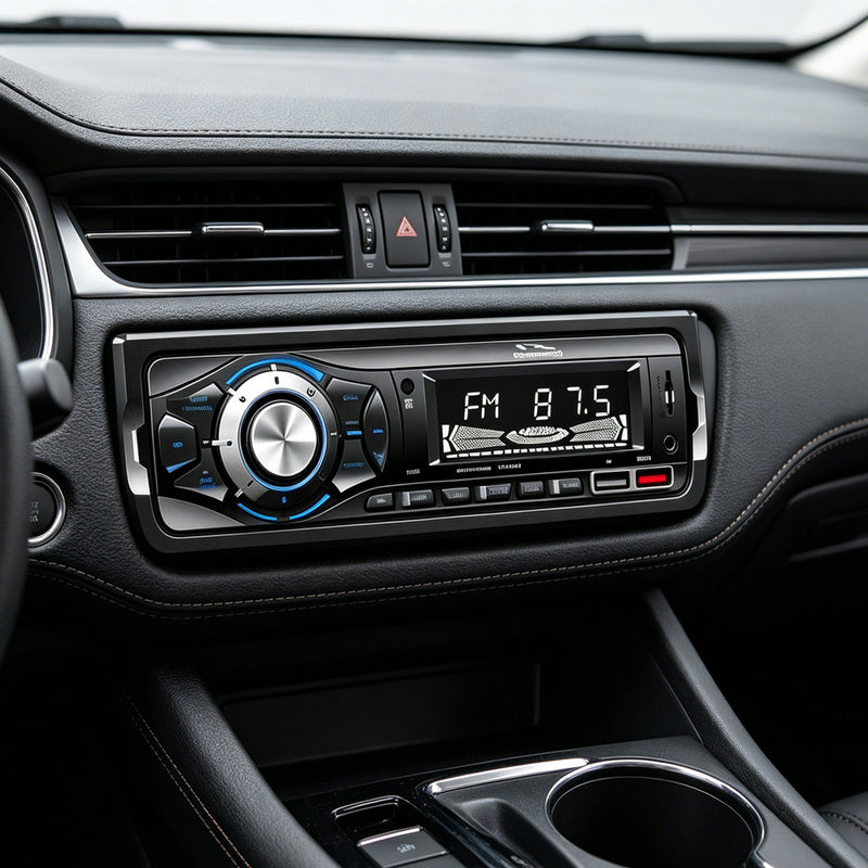 VPL-1511 车载立体声音响播放器 | 65W×4 高功率输出，蓝牙 5.0 免提通话，FM 收音，USB/AUX/TF 多音源输入，LED 显示屏，氛围灯与 APP 遥控功能