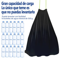 AILEDA 大号抽绳收口黑色垃圾袋 70×90cm 商用家用加厚防漏手提式 PE 塑料袋 单卷 10 只