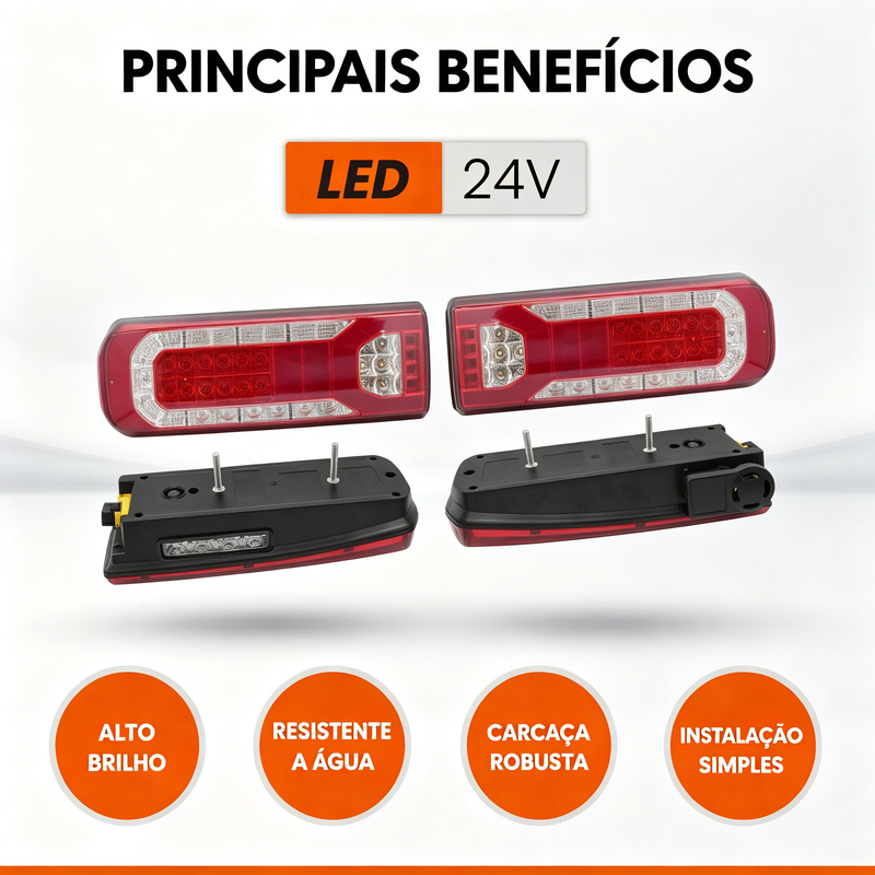 24V LED 奔驰 AXOR/ACTROS 卡车后尾灯 三合一高亮防水货车左右尾灯总成 VPL-7511