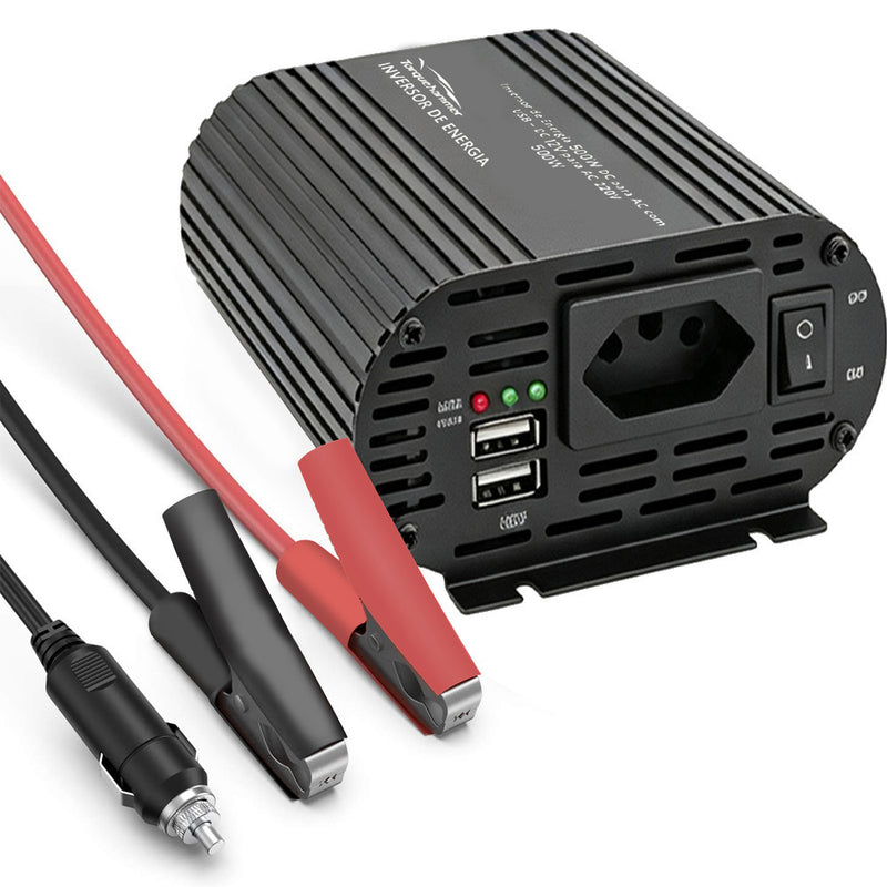 TORQUEHAMMER VPL-3653-4 1000W 大功率车载电源逆变器 12V 转 220V 纯正弦波 双 USB 快充 3.4A 房车/露营/户外作业/应急供电全能搭档 咖啡机/冰箱/洗衣机/无人机一机搞定
