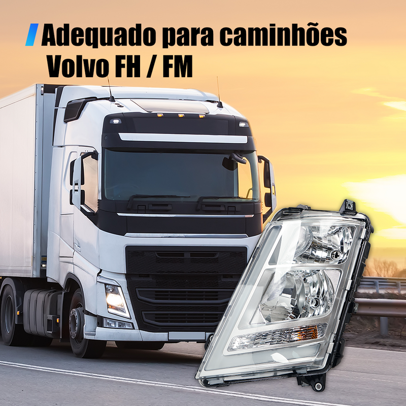 TORQUEHAMMER VPL-7608 沃尔沃 FH/FM 卡车专用 LED 前大灯总成 左右分体设计 24V 远近光一体 转向灯集成 IP67 防水防尘 原厂替换升级 即插即用