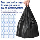 AILEDA 平口大号黑色加厚垃圾袋 70×90cm 商用家用 60L 大容量平底 PE 塑料袋 单卷 10只