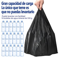 AILEDA 平口大号黑色加厚垃圾袋 70×90cm 商用家用 60L 大容量平底 PE 塑料袋 单卷 10只