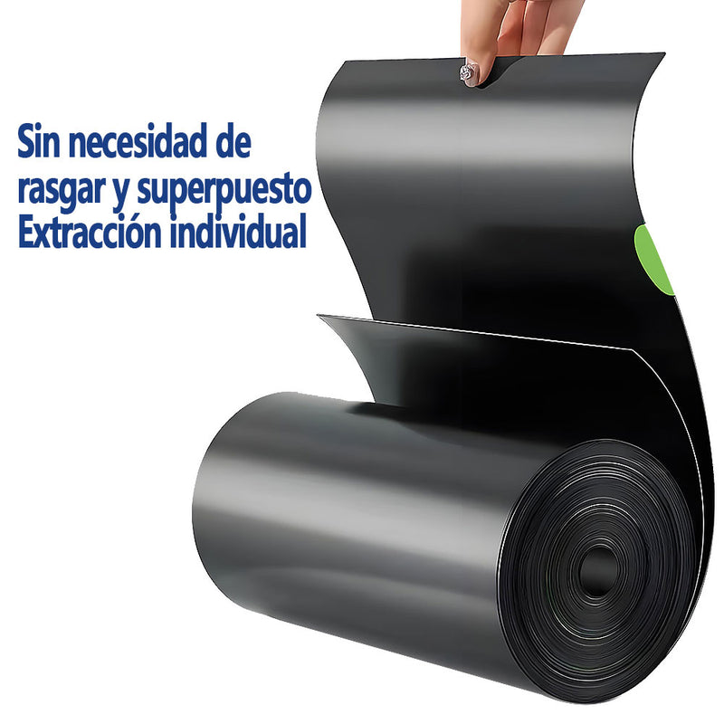 AILEDA 大号抽绳收口黑色垃圾袋 70×90cm 商用家用加厚防漏手提式 PE 塑料袋 单卷 10 只