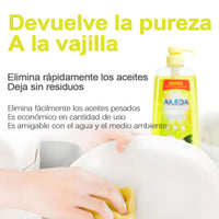 AILEDA 浓缩食品级洗洁精 1L 装 生姜 / 青柠 / 柑橘多香型果蔬餐具清洗剂 可洗碗机用厨房洗涤剂