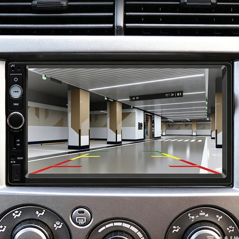 2DIN 标准车载多媒体播放器 VPL-1019 | 7 英寸 1024×600 高清触控屏，无线 CarPlay/Android Auto，蓝牙 FM，MirrorLink 手机镜像，ANATEL 认证