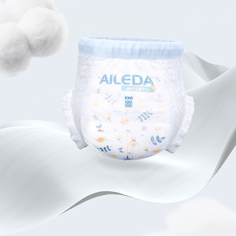 AILEDA 婴幼儿超薄透气拉拉裤 XXG 码 14-17kg 学步宝宝一体式干爽尿不湿 整箱 88 片