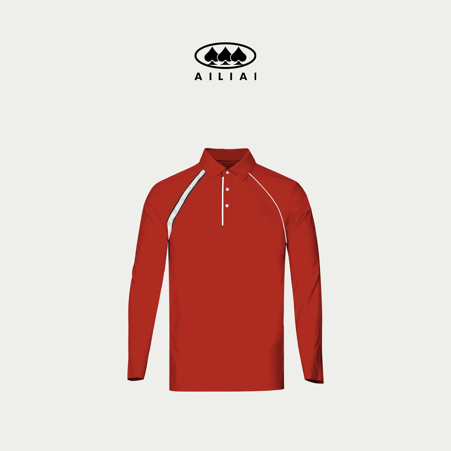 AILIAI GOLF Men's Long Sleeved Polo Shirt