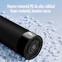 AILEDA 大号抽绳收口黑色垃圾袋 70×90cm 商用家用加厚防漏手提式 PE 塑料袋 单卷 10 只