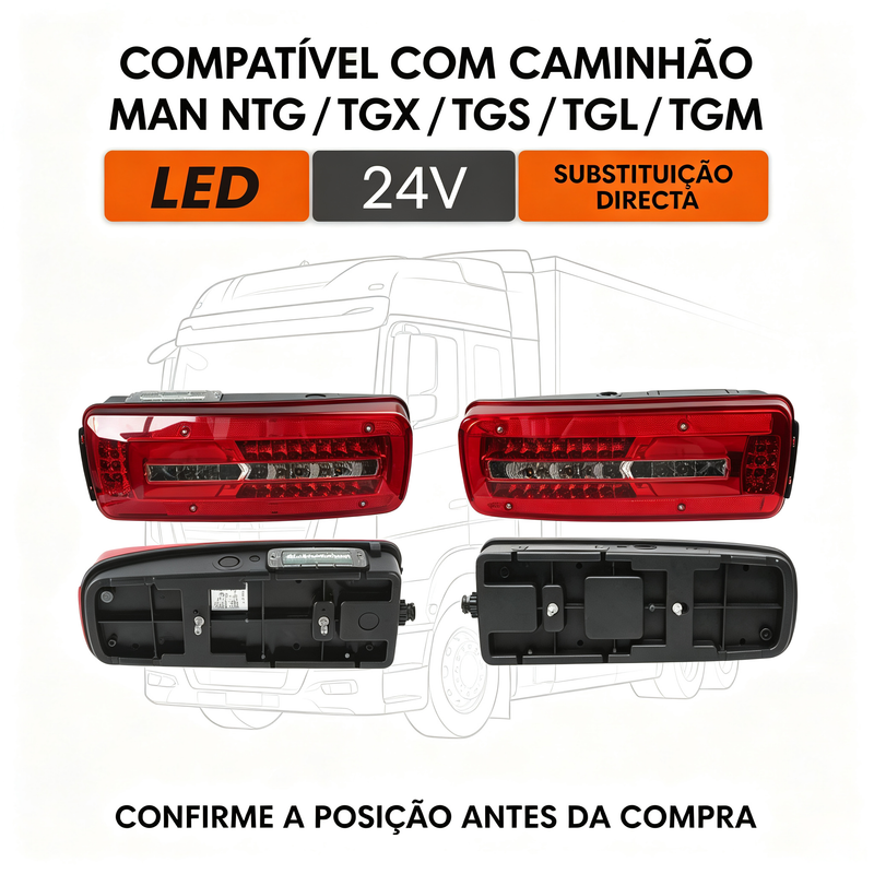 Torquehammer VPL-7520 24V LED 卡车侧组合灯（左/右）- 适配 MAN NTG / TGX / TGS / TGL / TGM
